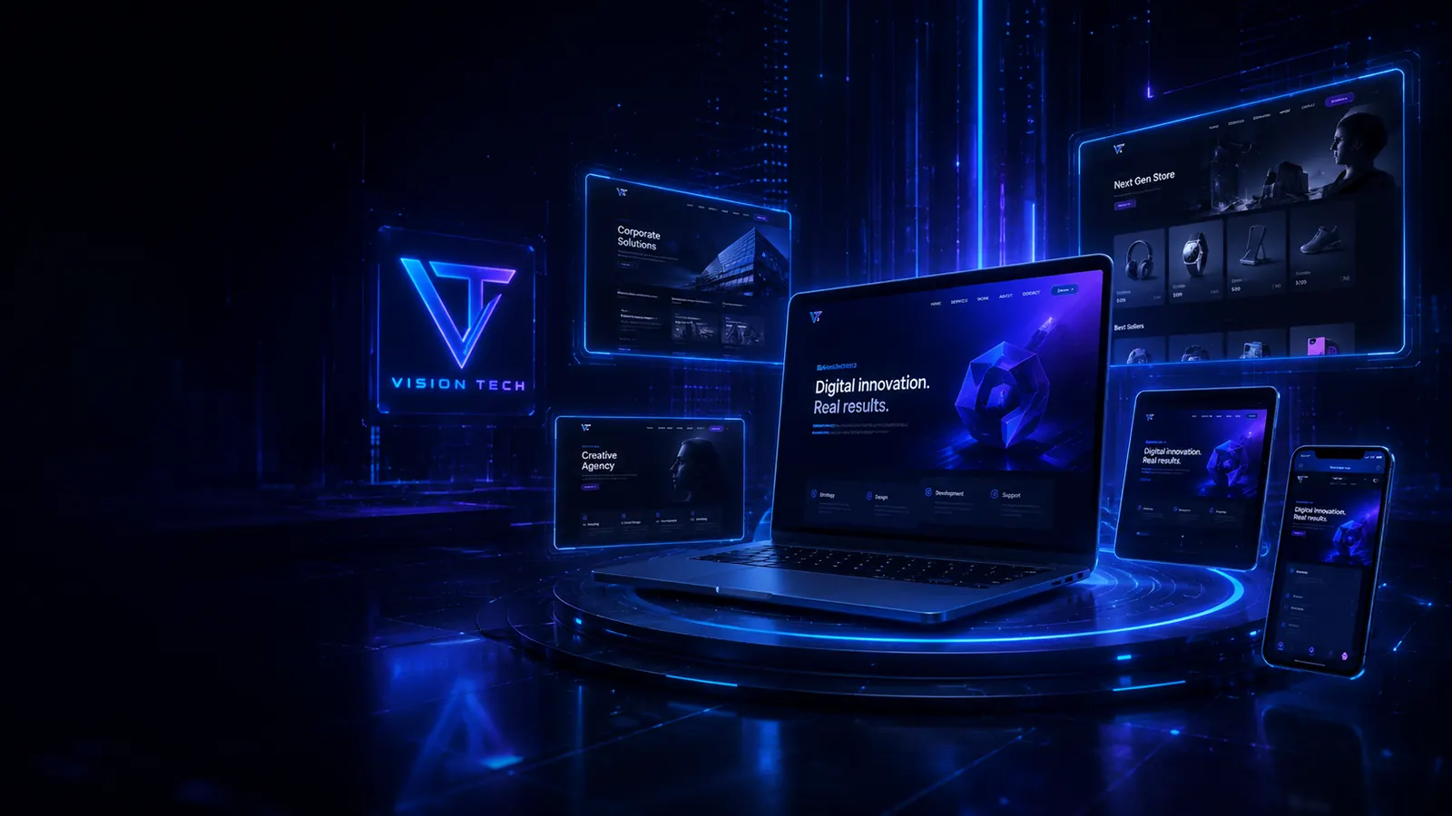 Sites profissionais Vision Tech